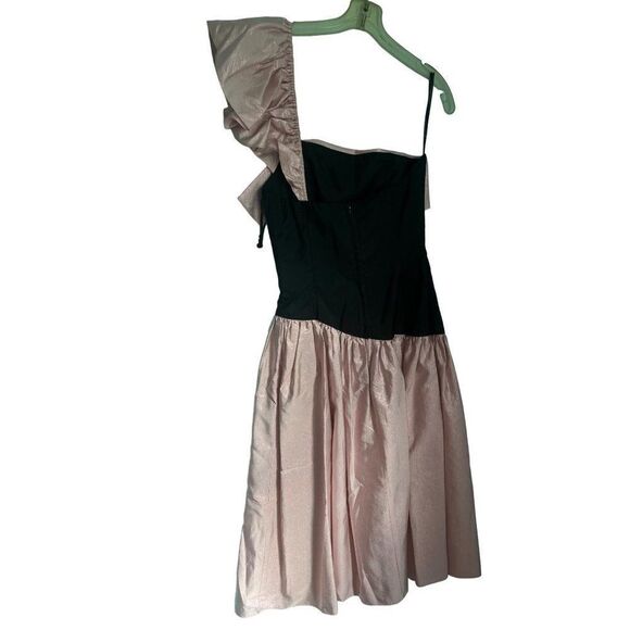 Vintage Roberta formal prom one shoulder dress size 8 - Picture 4 of 6